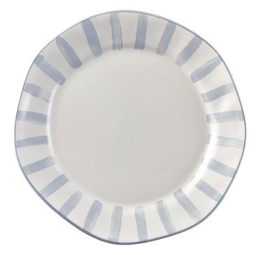 Azores Striped Blue Lagoon Salad Plate
