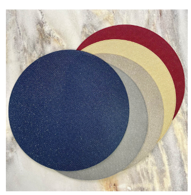 Bodrum Gem Round Placemat Set/4  available in 5 colors