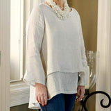 Audrey Double Layer linen top Available in 4 colors