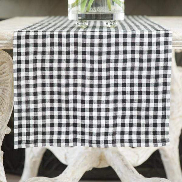 Crown Linen Designs Checkered Table Runner 90