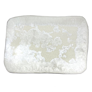 Borealis White with Platinum tray large