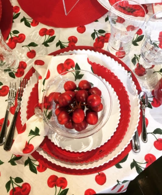 Patricia Spratt custom Cherry Tablecloth