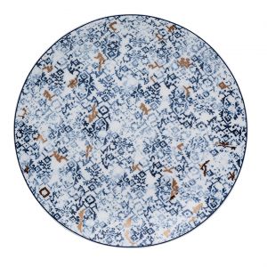 Prouna Cuenca Blue Salad/Dessert Plate set/4