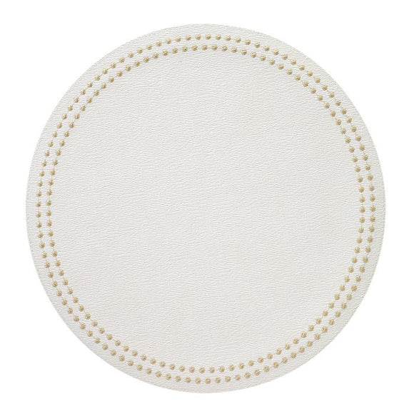 Bodrum Pearls Round Placemat Set/4 available in 12 colors