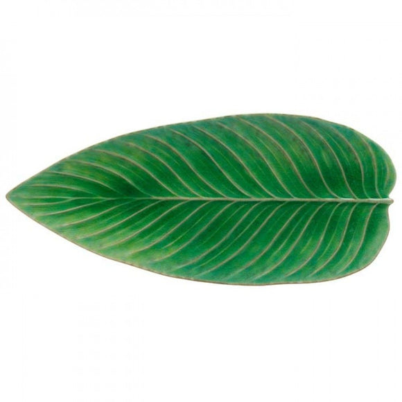 Costa Nova Riviera Strelizia leaf tray available in 2 colors