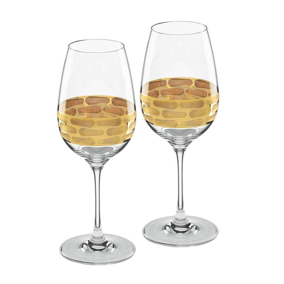 Truro Gold White Wine Glass Set/2
